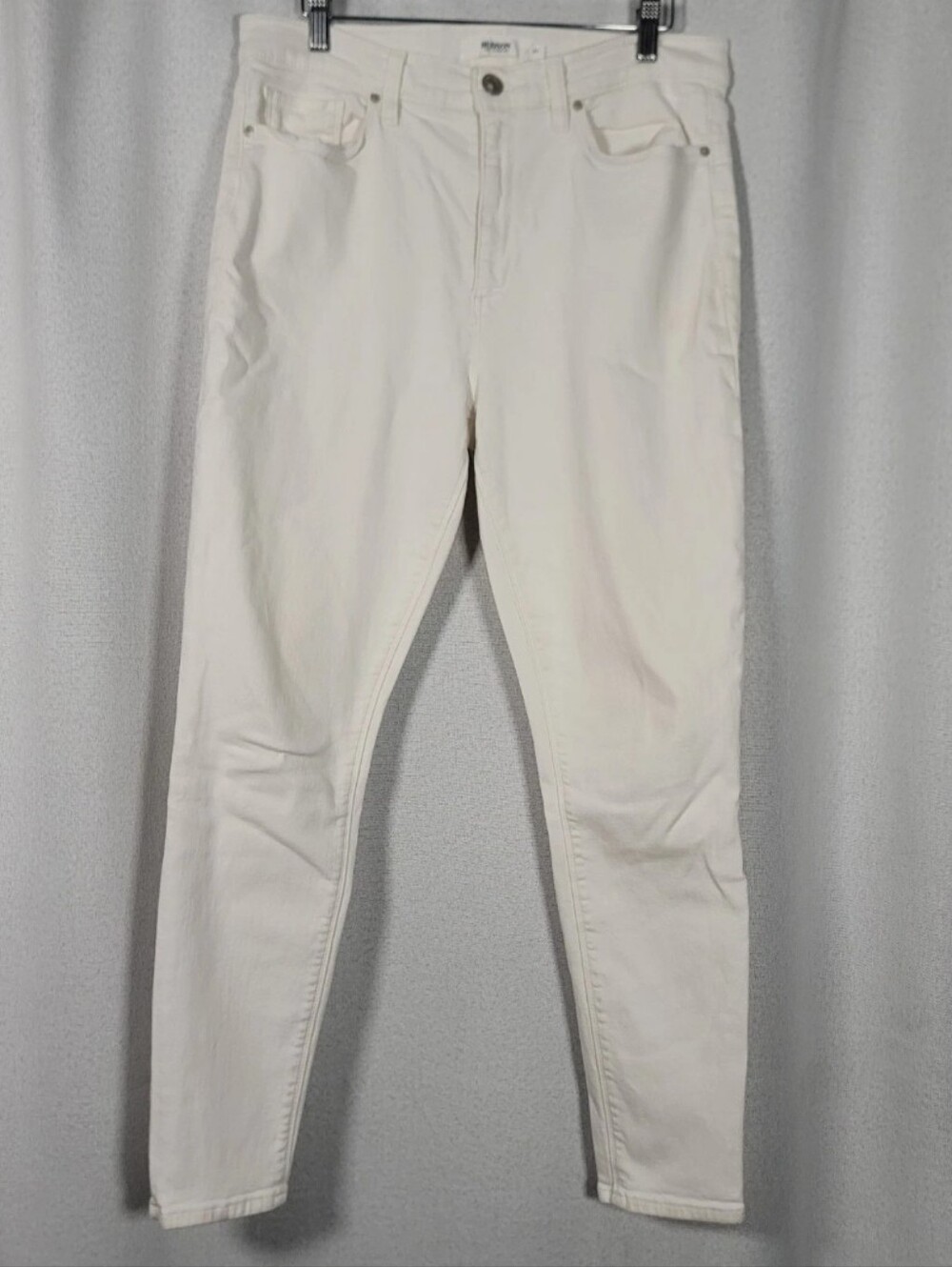 Hudson Barbara Super Skinny Stretch White Denim Jeans Women's 31 Pants